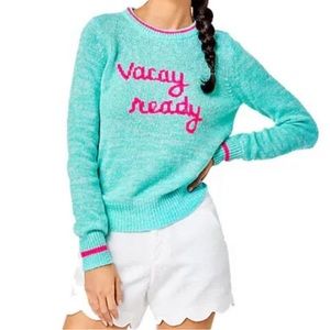 Lilly Pulitzer Rollins Sweater Surf Blue Vacay
Ready Large New with Without Tags
